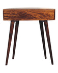 Luna Mango Wood Console Table in Chestnut
