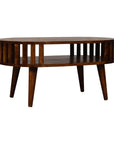 Biwa Mango Wood Coffee Table in Chestnut