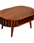 Biwa Mango Wood Coffee Table in Chestnut