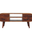 Stockholm Mango Wood TV Unit in Chestnut