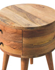 Larvik Mango Wood Beside Table in Oak