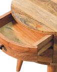 Larvik Mango Wood Beside Table in Oak