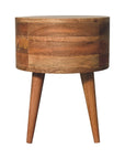 Larvik Mango Wood Beside Table in Oak