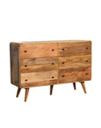 Kannan Mango Wood Chest of Drawers in Oak