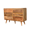 Kannan Mango Wood Chest of Drawers in Oak