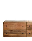 Kannan Mango Wood Chest of Drawers in Oak