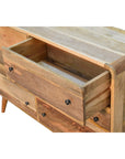 Kannan Mango Wood Chest of Drawers in Oak