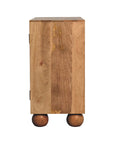 Jaipur Mango Wood Rattan Cabinet in Oak