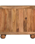 Jaipur Mango Wood Rattan Cabinet in Oak