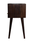 Nusa Mango Wood Bedside Table in Walnut