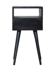 Nusa Mango Wood Bedside Table in Black