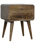 Batu Mango Wood Bedside Table in Grey Wash