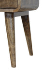Batu Mango Wood Bedside Table in Grey Wash