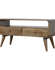 South Sumatra Mango Wood TV Unit in Grey Wash
