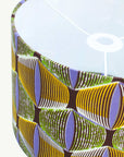 Lilac and Green Eyes African Lampshade - Tropikala