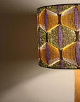 Lilac and Green Eyes African Lampshade - Tropikala