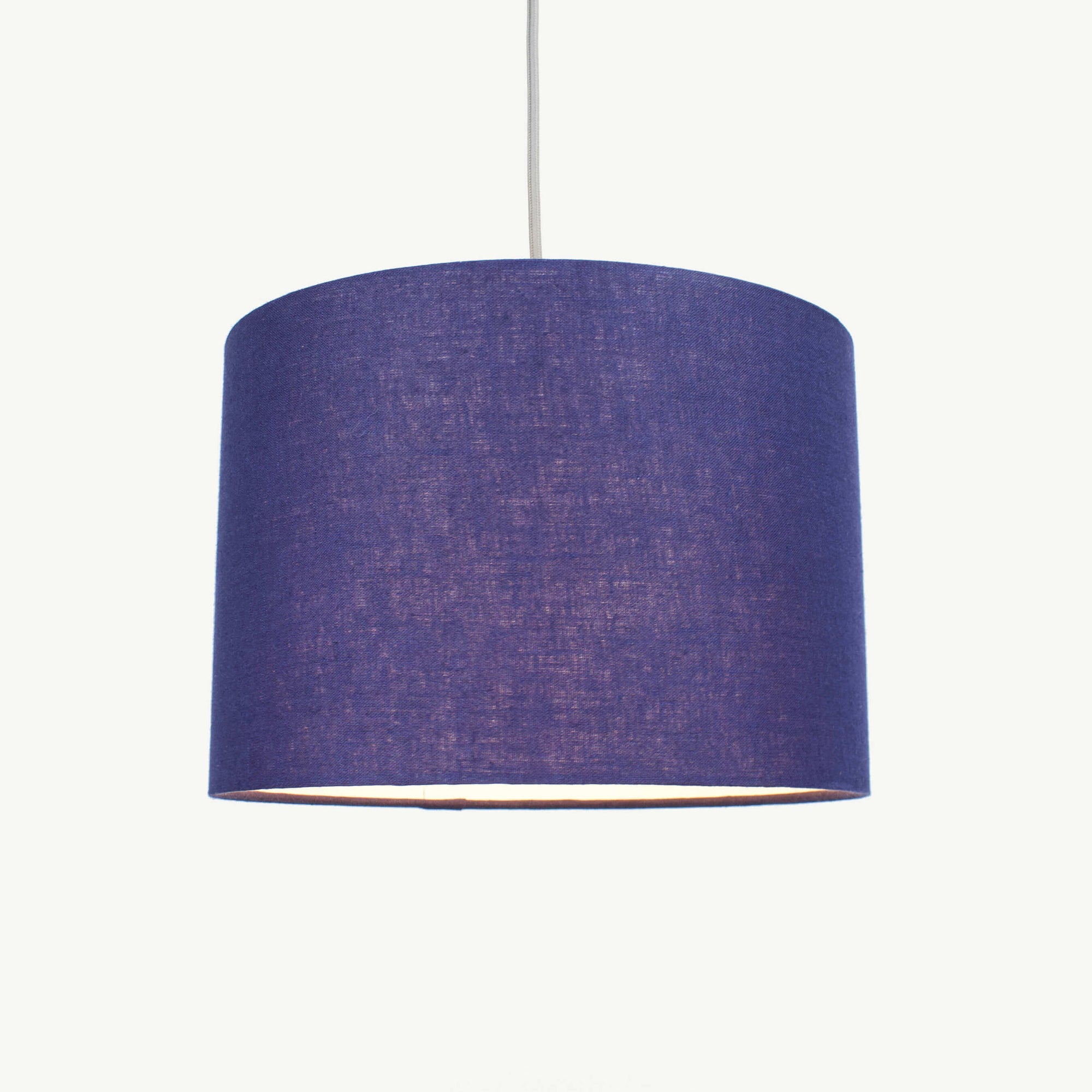 Navy Blue Linen Lampshade - Tropikala