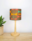 Orange and Turquoise Highlife African Lampshade - Tropikala