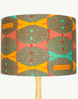 Orange and Turquoise Highlife African Lampshade - Tropikala