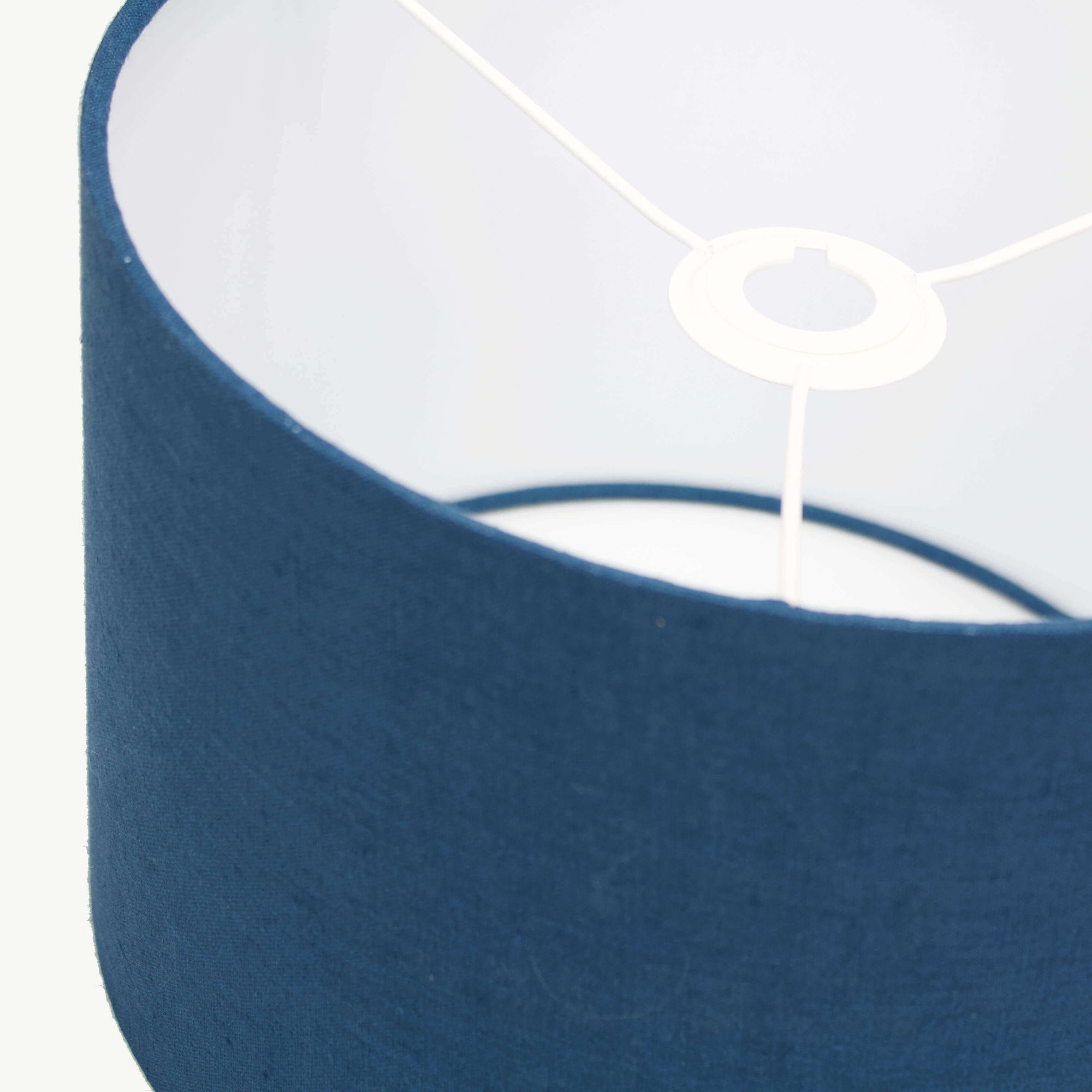Petrol Blue Linen Lampshade - Tropikala