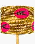 Pink Swallow Bird African Lampshade - Tropikala