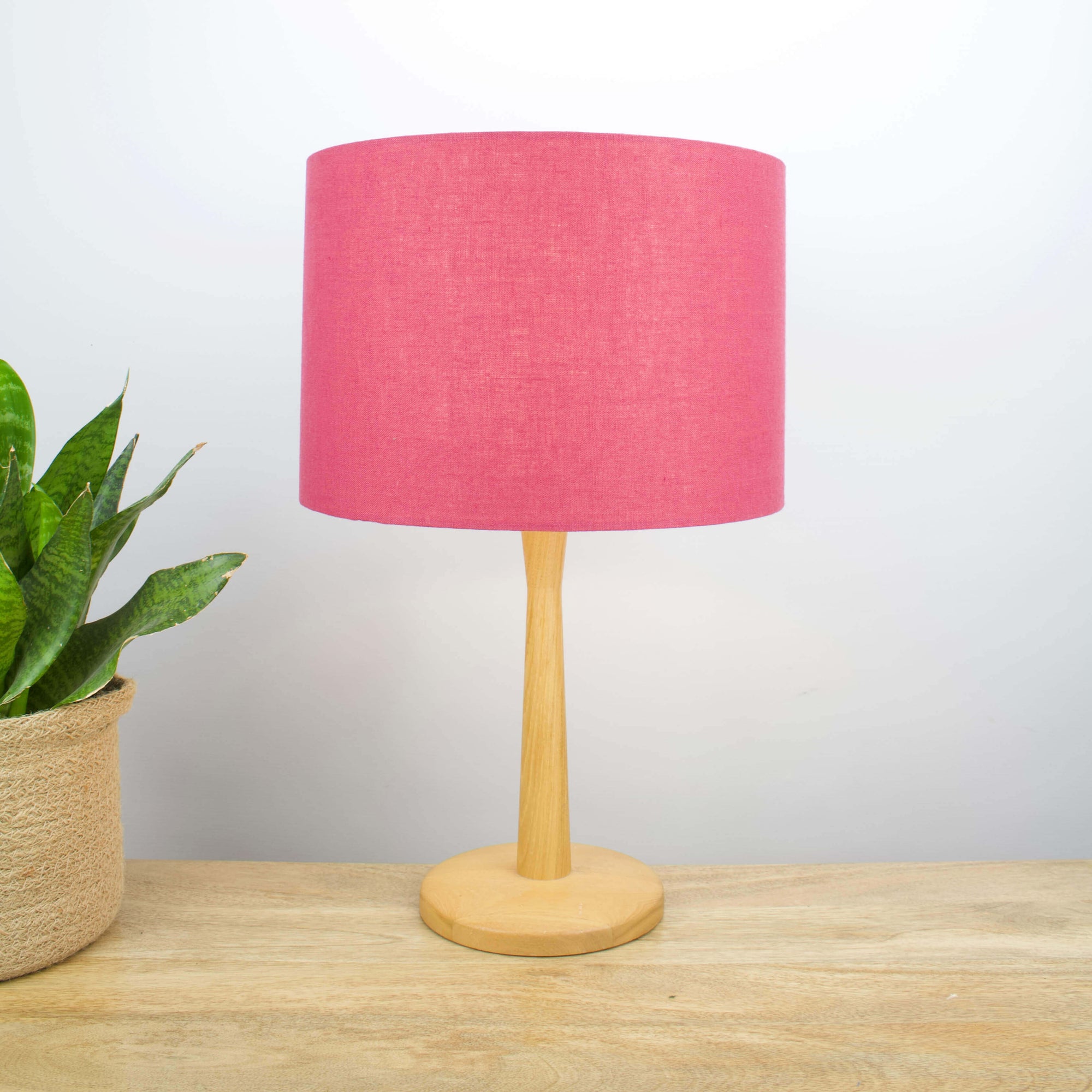 Raspberry Linen Lampshade - Tropikala