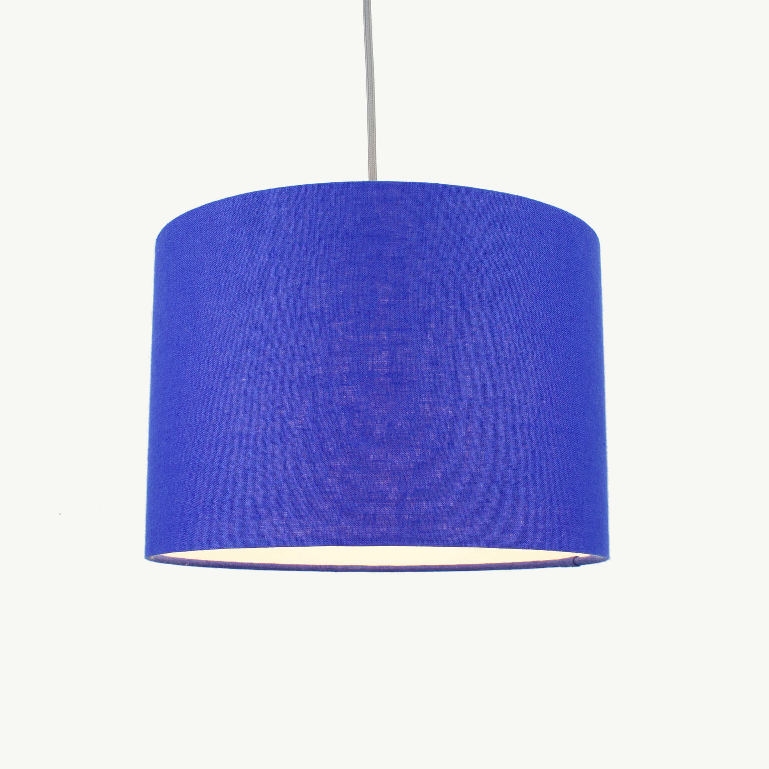 Royal Blue Linen Lampshade