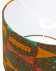 Orange and Turquoise Highlife African Lampshade - Tropikala