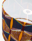 Yellow and Blue Eyes African Lampshade - Tropikala