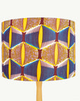 Yellow and Blue Eyes African Lampshade - Tropikala