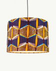 Yellow and Blue Eyes African Lampshade - Tropikala