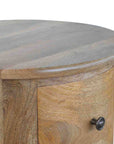 Arden Drum Chest of Drawers in Oak