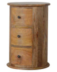 Arden Drum Chest of Drawers in Oak