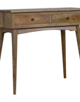 Laholm Mango Wood Console Table in Oak