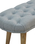 Eira Grey Tweed Bench