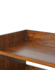 Alta Mango Wood Shoe Storage Bench in Chestnut