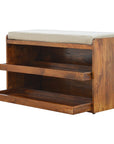 Sorano Mango Wood Shoe Storage Bench