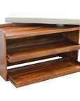 Sorano Mango Wood Shoe Storage Bench