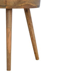 Volda Mango Wood Bedside Table in Oak