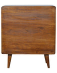 Kinn Mango Wood Chest of Drawers in Chestnut
