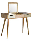 Sumba Pink Gradient Mango Wood Dressing Table in Oak