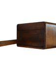 Kuta Floating Mango Wood Bedside Table in Chestnut