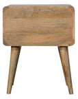 Batu Mango Wood Bedside Table in Oak