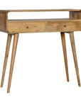 Kibira Mango Wood Console Table in Oak