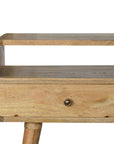 Kibira Mango Wood Console Table in Oak