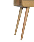 Kibira Mango Wood Console Table in Oak