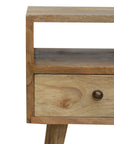 Nusa Mango Wood Bedside Table in Oak