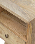 Nusa Mango Wood Bedside Table in Oak