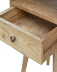 Nusa Mango Wood Bedside Table in Oak
