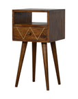 Nasu Mango Wood Bedside Table in Chestnut